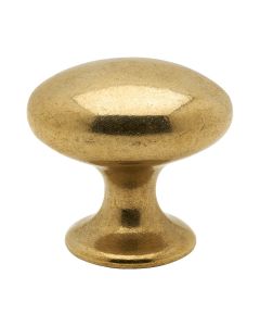 Kastknop Oval 401-40 - Satijn Messing