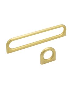 Luck Handgreep - Geborsteld Messing - Furnipart