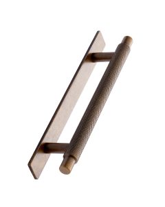 Manor Handvat op Achterplaat - Antiek Messing