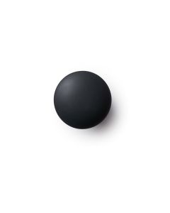 Matte Porselein Knop / Haak - Zwart - Anne Black