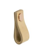 Kast Handgreep Loop - Natuurlijk Leer / Koper - Beslag Design