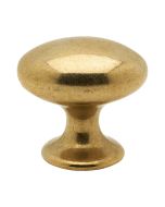 Kastknop Oval 401-40 - Satijn Messing